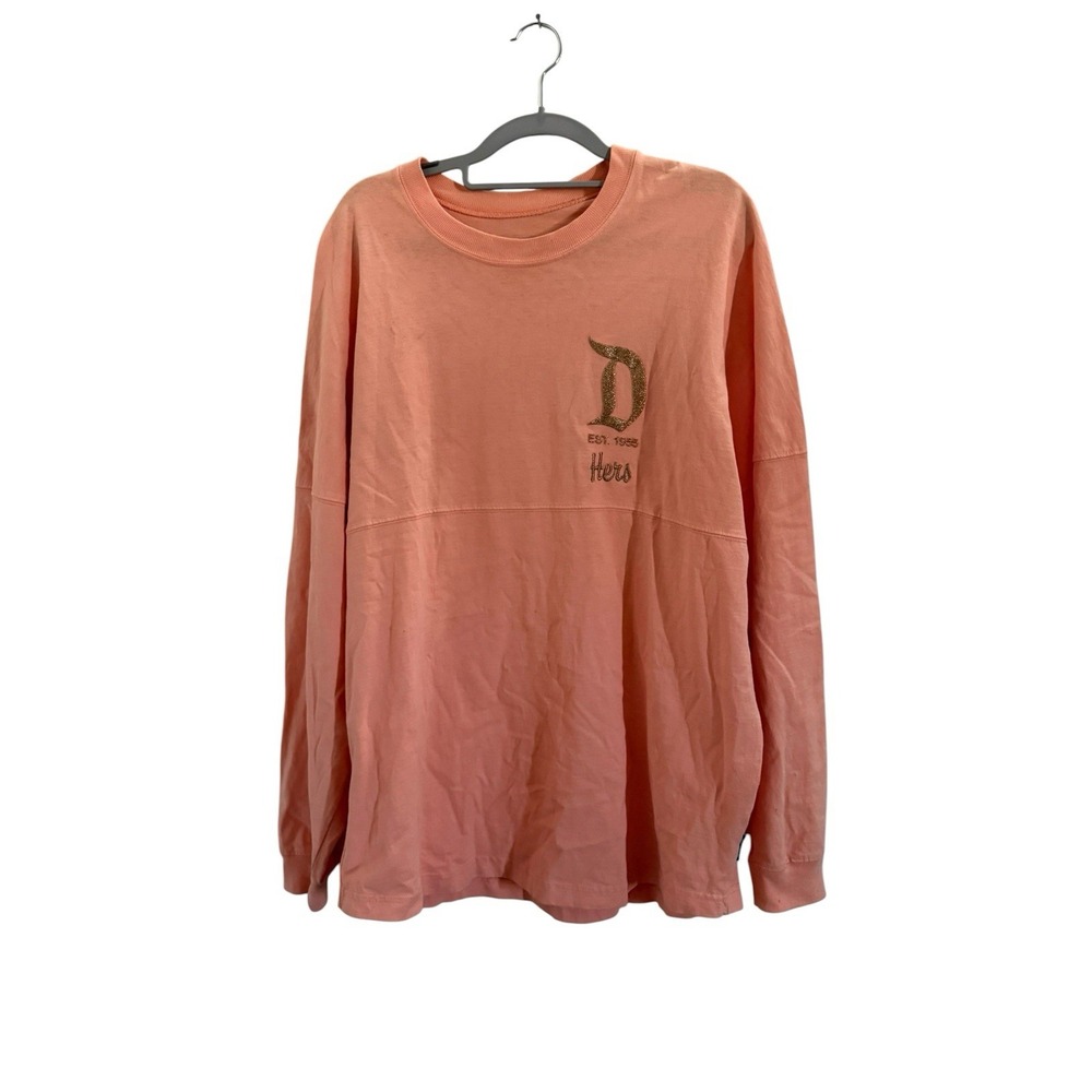 Disney Spirit Jersey Disneyland Resort Glitter Peach  Medium READ